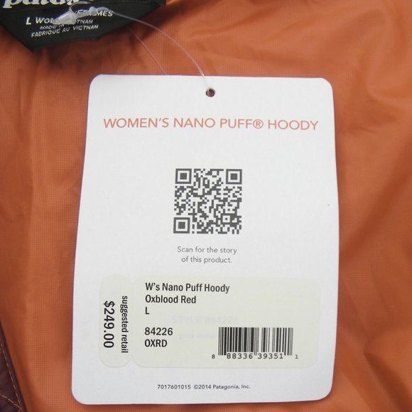 Patagonia Women's Nano Puff Hoody Jacket • Oxblood Red • Sz L - Picture 11 of 14